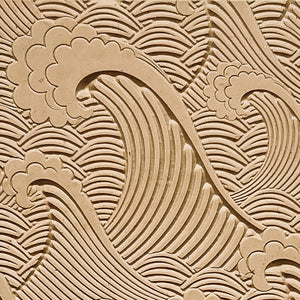 Waves Embossed Texture Tile