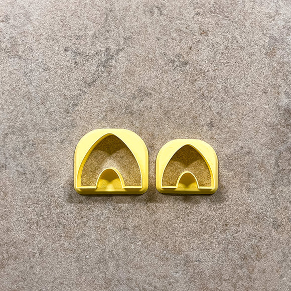 1 in, 1.25 in Pointed Arch Clay Cutter