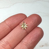 24K Gold Plated 8-Point Star Stud Earrings
