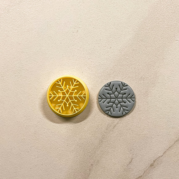 1.25 in Embossed Snowflake Clay Cutter