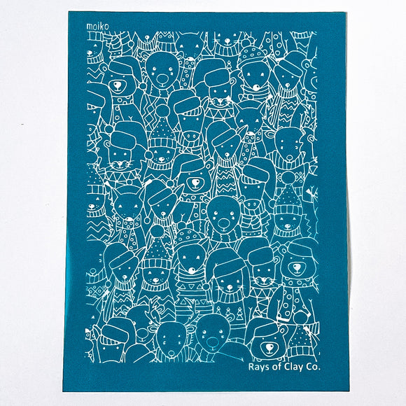 Rays of Clay Co Exclusive - Winter Animals Silk Screen