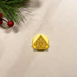 1.25 in Embossed Gingerbread House Clay Cutter