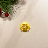 1.25 in Embossed Poinsettia Clay Cutter