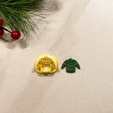 1.25 in, 1.5 in Embossed Christmas Sweater Clay Cutter