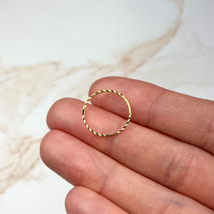 15mm 18K Gold Plated Textured Circle Connectors