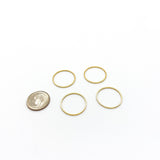 20mm Stainless Steel Gold Circle Charms