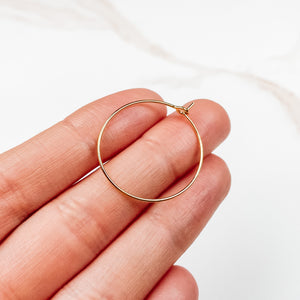 25mm 18K Gold Plated Hoops